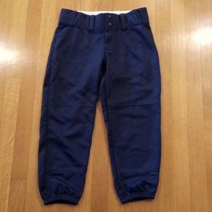 Navy Worth Girls Softball Pants Medium